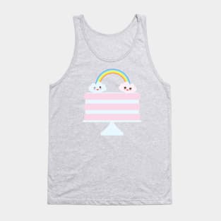 Sweet strawberry pink cake Tank Top